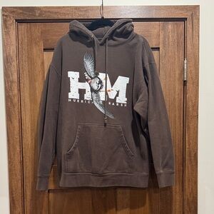 Brown Hoodie with Graphic Print